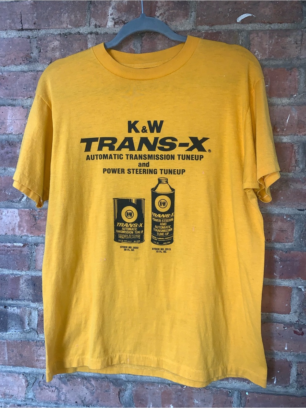 Vintage transmission Yellow Graphic Tee - Men large